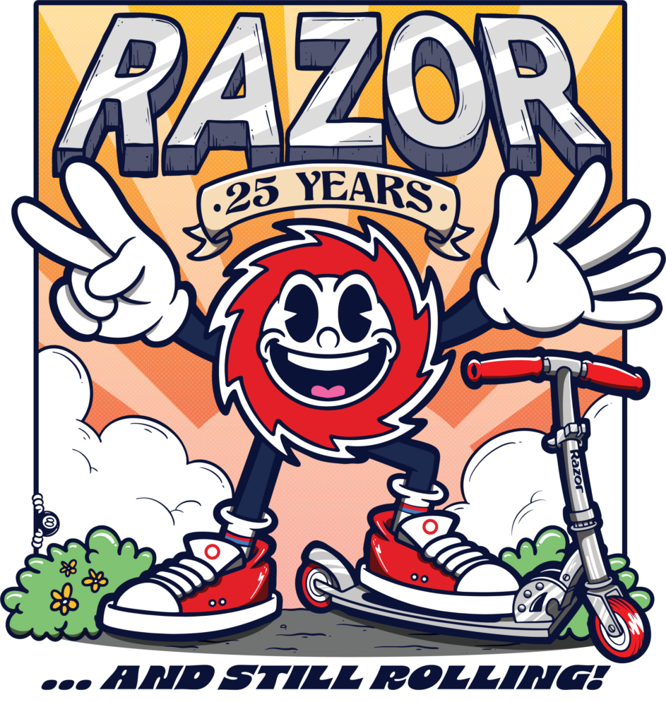 Limited Edition: Razor 25th Anniversary T-shirt feat. Buzz Image 1