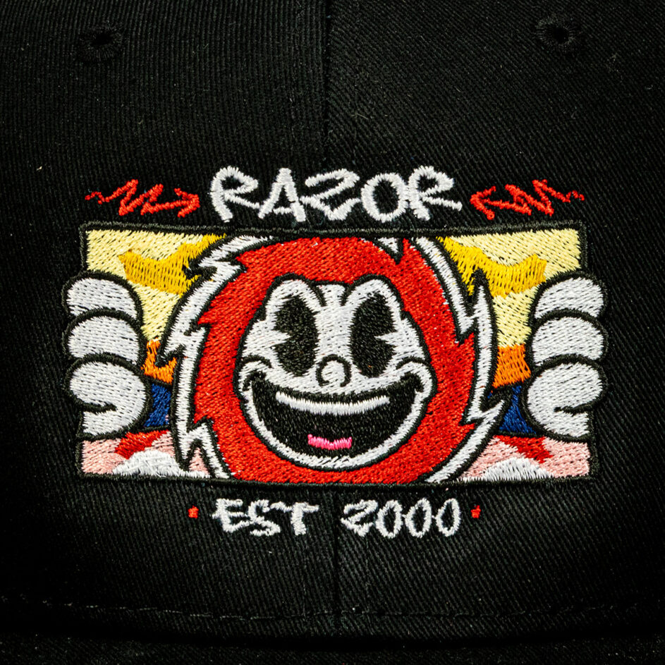 Limited Edition: Razor 25th Anniversary Embroidered Hat in Black Image 1