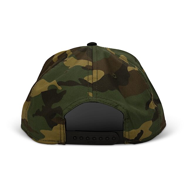 Back side of 25th anniversary hat in camo