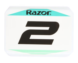 MX125 Number Plate – Teal/Black